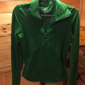 Kelly Green Nike Dri-Fit Jacket EUC